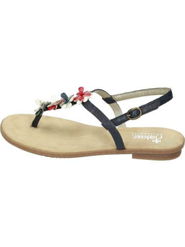 rieker Komfort-Sandalen in pazifik/navy/flamme/weiss