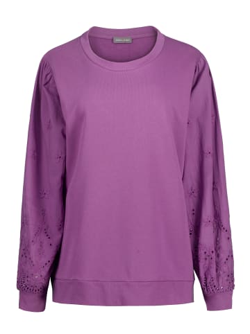 Gina Laura Sweatshirt in maulbeere