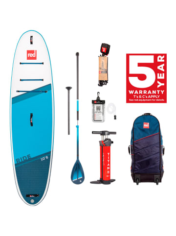 Red Paddle SUP Sets RIDE 10'6" X 32" X 4,7" MSL+ PADDLE in blau-weiß