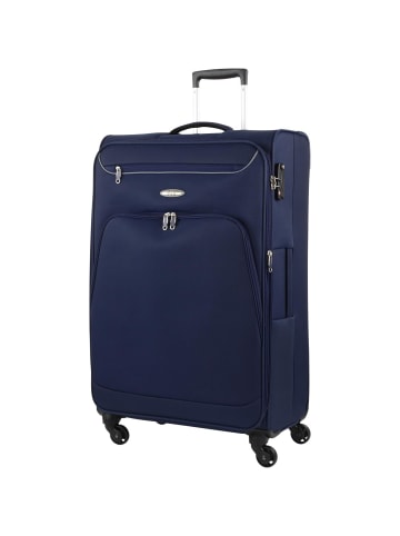 D&N Travel Line 6404 - 4-Rollen-Trolley L 78 cm in blau