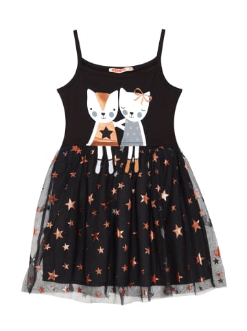 Denokids Dress Copper Stars in Black