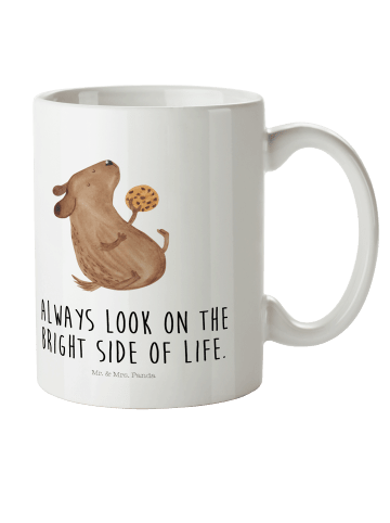 Mr. & Mrs. Panda Haferl Hund Keks mit Spruch in Weiß