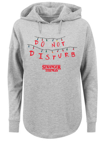 F4NT4STIC Oversized Hoodie Stranger Things Do Not Disturb Netflix TV Series in grau