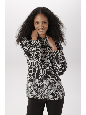Aniston SELECTED Schlupfbluse in schwarz-beige