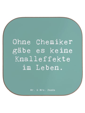 Mr. & Mrs. Panda Untersetzer Gläser Spruch Chemiker Knalleffekte... in Meeresbrise