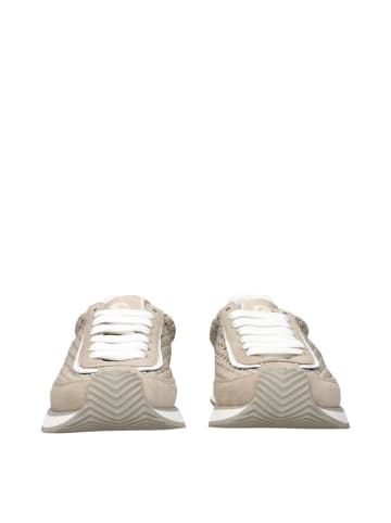 Dolce & Gabbana Beige Stoff Low Top Sneaker