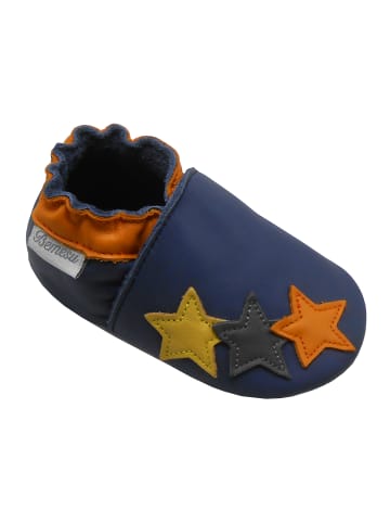 Bemesu Baby Krabbelschuhe aus Leder, weiche Lauflernschuhe mit rutschfester Sohle 