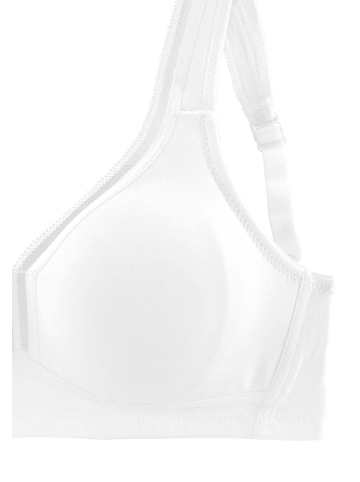 PETITE FLEUR Petite Fleur T-Shirt-BH ohne Bügel (2 Stück) in schwarz+weiß