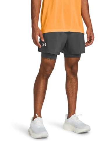 Under Armour Sportshorts "Ua Launch 5'' 2-In-1 Shorts" in Grau