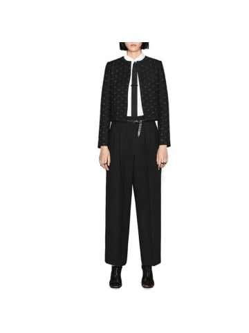 Schwarz Wolle Casual Hose