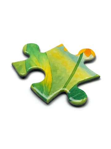 Mr. & Mrs. Panda Puzzle Blume Sonnenblume Design ohne Spruch in Weiß
