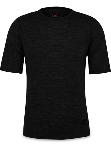 Normani Outdoor Sports Herren Merino-Set T-Shirt und Unterhose in Schwarz