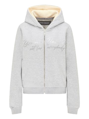 Bruno Banani Kapuzensweatjacke BARNES in Grau / Melange