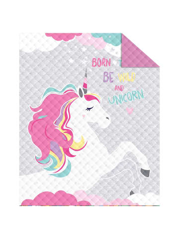 Carpe Sonno Tagesdecke Unicorn in Rosa