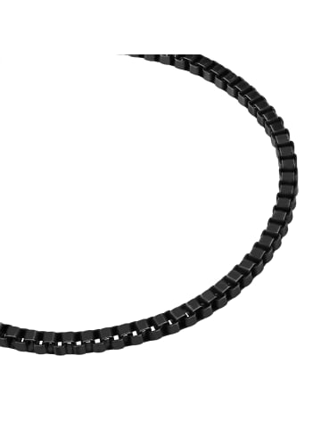 True Rebels Armband aus Edelstahl in schwarz