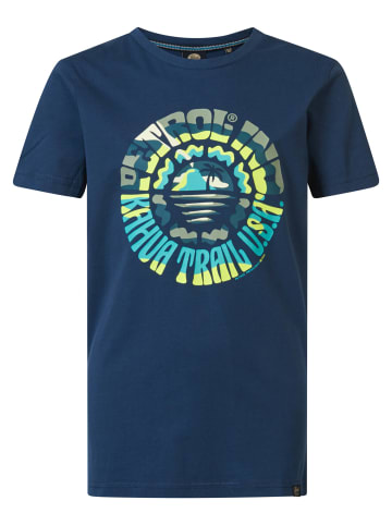 Petrol Industries T-Shirt mit Aufdruck Horizon in Blau