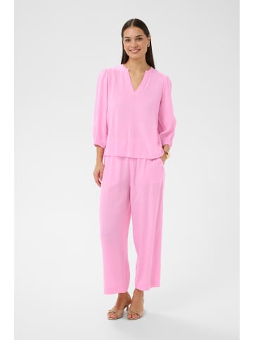 Kaffe Kurzarm-Bluse KAmilia Regular fit in Pink Frosting