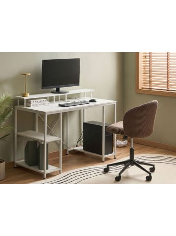 Beliani Schreibtisch CADDO in Weiß - (W) 120 x (H) 86 x (L) 60 cm