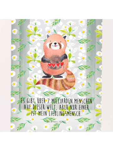 Mr. & Mrs. Panda Kerzenständer Roter Panda mit Spruch in Transparent