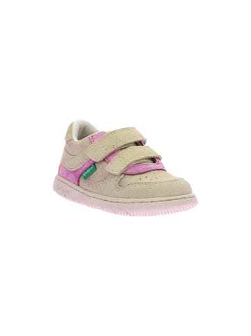 Kickers Kickmotion-Sneaker aus Leder für Kinder Beige