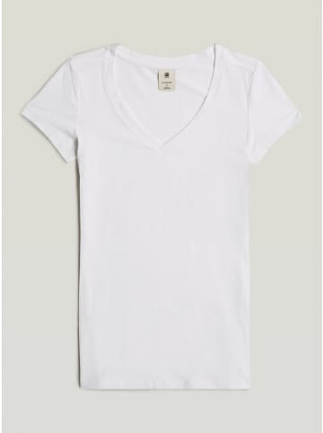 G-Star Raw Base V-Neck Cap Top white