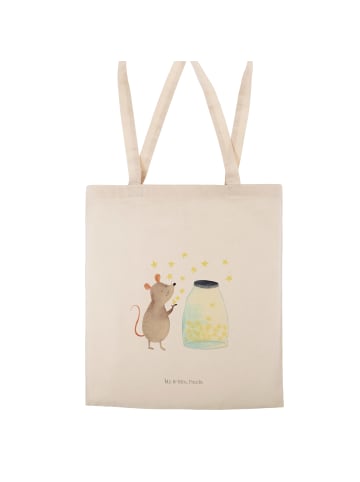 Mr. & Mrs. Panda Shopper Maus Sterne ohne Spruch in Creme