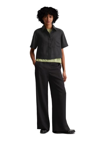 Marc O'Polo Kurzarm-Bluse boxy in Schwarz