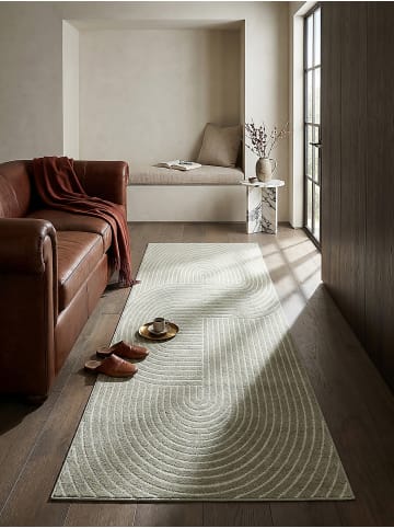 KADIMA DESIGN Outdoor-Teppich Geometrisch pflegeleicht Balkon Terrasse Outdoor in Grün
