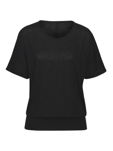 Vivance by Lascana Kurzarmshirt in schwarz