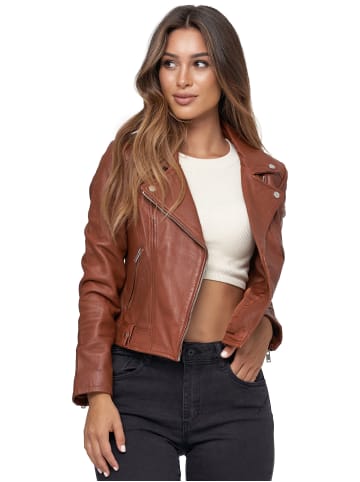 Tazzio Lederjacke "F507" - in Cognac