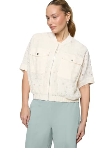 Zero  Spitzenjacke kurzarm mit Taschen in Eggnog