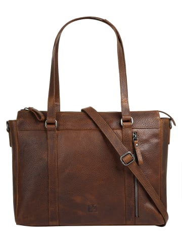 Bodenschatz Shopper echt Leder in cognac