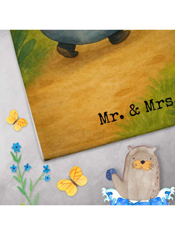 Mr. & Mrs. Panda Gästehandtücher Pinguin & Maus Wanderer Design ... in Weiß