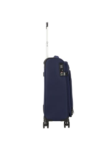 D&N Travel Line 9504 4 Rollen Kabinentrolley S 55 cm navy