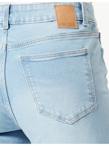 Pieces Straight Leg Jeans für Damen in hell-blau