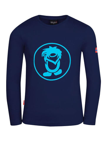 Trollkids Longsleeve "Troll" in Marineblau/Mittelblau