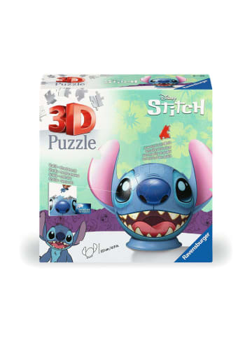 Ravensburger Konstruktionsspiel Puzzle 72 Teile Disney Stitch Puzzle-Ball mit Ohren 6-99 Jahre in bunt