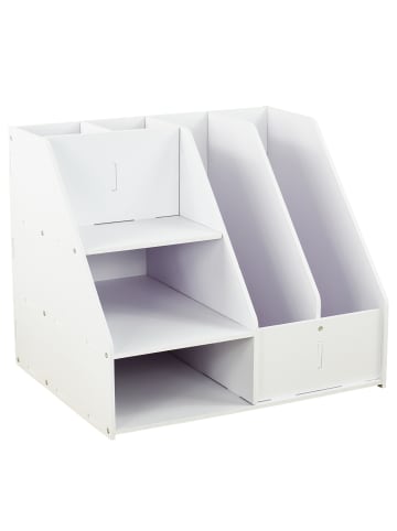 Schreibtisch Organizer in Weiß - (B)33,5 x (H)28 x (T)26,5 cm