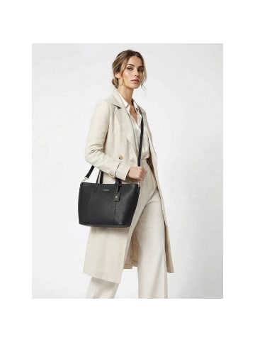 Lazarotti Bologna Leather Shopper Crossbody Tasche Leder 31 cm in black