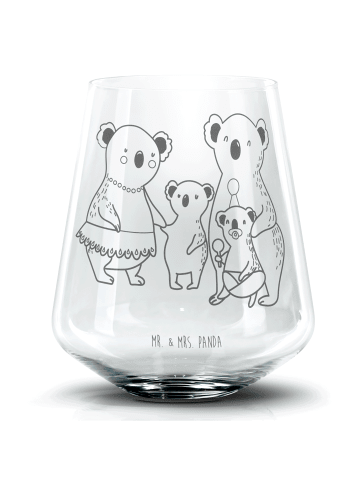 Mr. & Mrs. Panda Glas Koala Familie ohne Spruch in Transparent