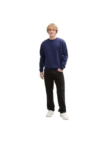 TOM TAILOR Denim Sweatshirt in dark blueberry