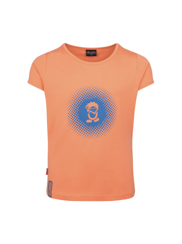 Trollkids Funktionsshirt Logo in coral haze/cornflower