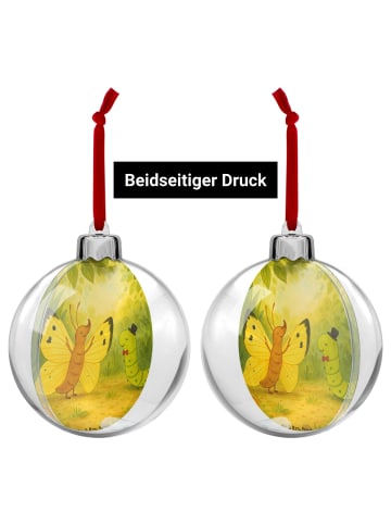 Mr. & Mrs. Panda transparente weihnachtskugel Raupe Schmetterlin... in Weiß