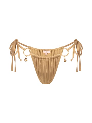 Moda Minx Bikini Hose Crete Pendant Hoop in Gold Shimmer