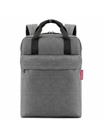 Reisenthel all day - Rucksack M 39 cm (black) in twist silver