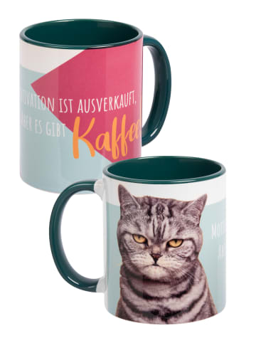United Labels Katzen Tasse - Motivation ist ausverkauft! Katze 320 ml in Mehrfarbig