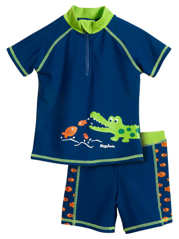 Playshoes UV-Schutz Bade-Set Krokodil in Marine