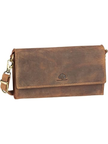 Greenburry Umhängetasche Vintage 1552A Lady Wallet Bag RFID in Sattelbraun