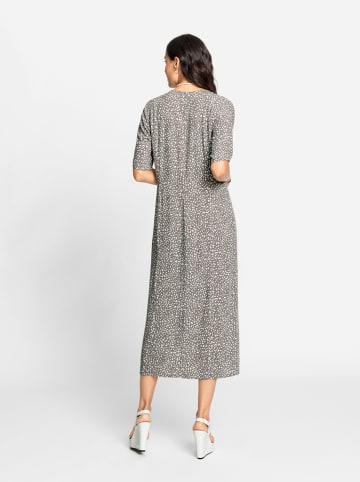 WITT WEIDEN Kleid in grau-weiß-bedruckt