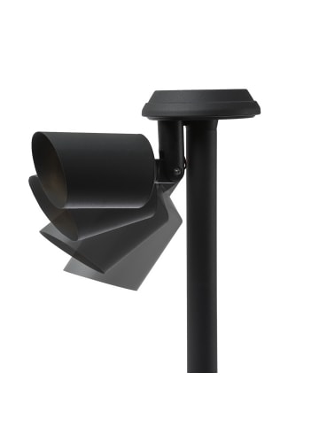 MARELIDA LED Solar Gartenstrahler Gartenspot H: 25,5cm in schwarz